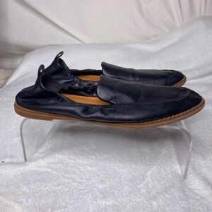 Lucky Brand Black Leather Flats Loafers Shoes Women’s Size 9